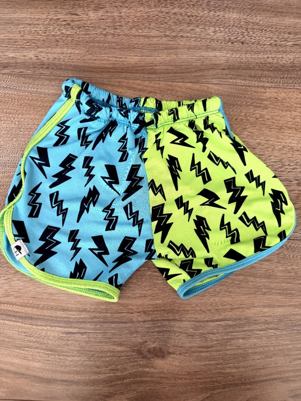 George Hats Blue Bolt Color Block Spotfast Track Swim Shorts